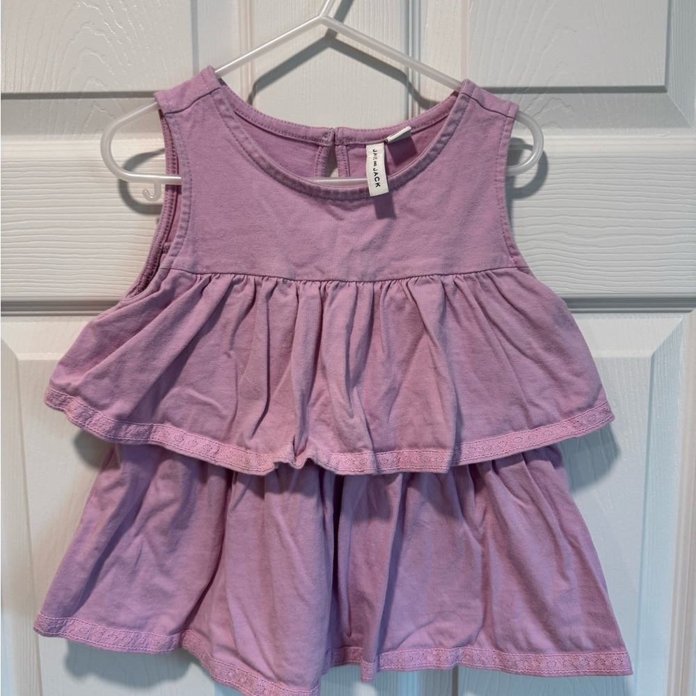 Pink Ruffled Kids Top